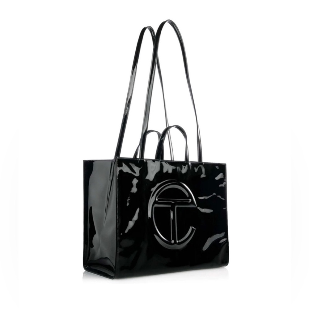 Telfar Large Shopping Bag Tote. NWT Black Patent